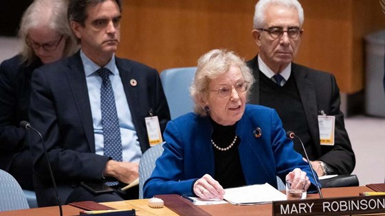 Mary Robinson, leder av The Elders. Foto: FN